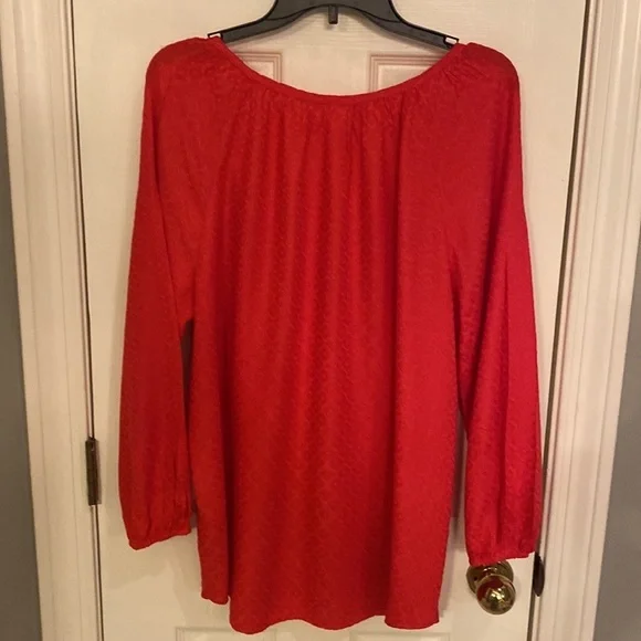 NWOT Beautiful red Velvet top size large ❤️ - Picture 2 of 4